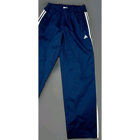 Adidas Climalite Blue White 3-Stripes Track Pants Men’s M Zip Ankle EUC - Picture 5 of 14